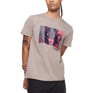Calvin Klein 40HM85703 Men's Building Cityscape Graphic Medium M - Gray Dawn $40